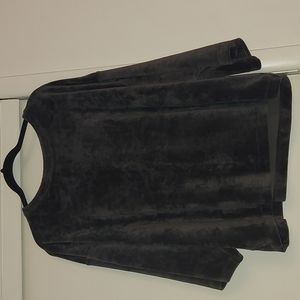 Pure Jill Crushed-Velour Kimono top